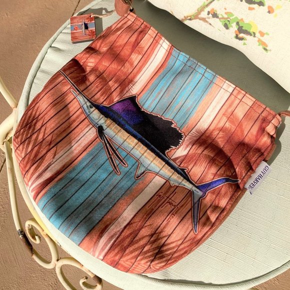Guy Harvey Handbags - Guy Harvey Crossbody Canvas Marlin Bag Purse